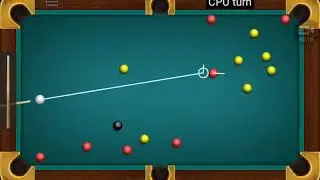 Billard pool game. Billard pool game human vs computer. Played by Saif Malik. Billard game video.