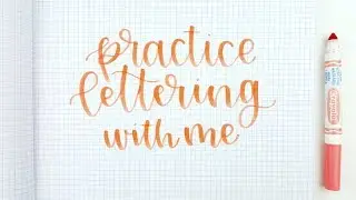 Handlettering Practice Ideas for Beginners with Brush Pens | How to Hand Letter | Letter With Me!