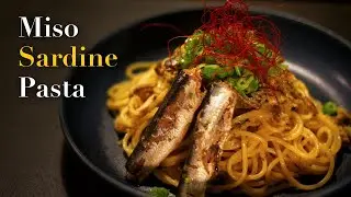 Quick and Easy Miso Sardine Pasta | Japanese Recipes
