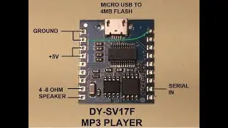 DY-SV17F MP3 Player Module UART Control