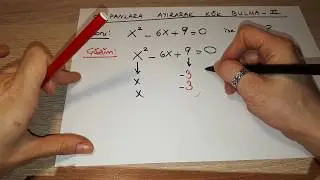 2. Dereceden Denklemler (çarpanlara ayırarak çözümünü yaptım)