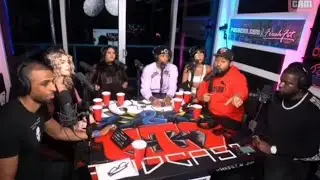 DJ Akademiks goes back and forth with Onlyfans chicks on Fresh and Fit Podcast!