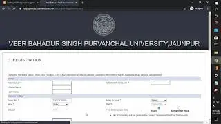 Filling Registration form Part-1