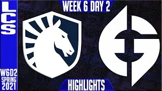 TL vs EG Highlights | LCS Spring 2021 W6D2 | Team Liquid vs Evil Geniuses