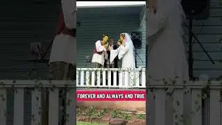Some couples write vows&hellip; we went full Broadway 