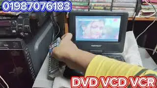 নিউ ল্যাপটপ ফোল্ডিং ডিভিডি পেনড্রাইভ মেমোরি কার্ড টিভি রেডিও ভিডিও প্লেয়ার TV DVD video player 