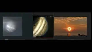 Striped planet next to moon Finland/Video/Planet X News 24/Nibiru 12/10/22