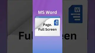 MS Word Page Full Screen into normal.#shorts