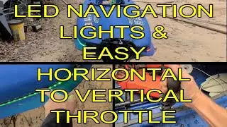 Mokai Motorized Kayak Jet Boat - LED Navigation Lights & EASY Horizontal To Vertical Throttle