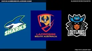 Sharks v Outlaws  - 2025-26 LSA Mens Indoor Lacrosse League