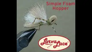 Simple Foam Hopper just in time for fall fishing &ndash; Fly Tying with Larva Lace