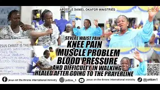 SEVERE WAIST PAIN, KNEE PAIN AND DIFFICULTY IN WALKING HEALED AFTER GOING TO THE PRAYERLINE