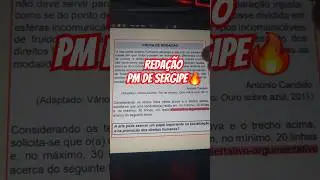 ASSIM SER&Aacute; A REDA&Ccedil;&Atilde;O DA PMSE #policia #pmse #selecon #concurso #aprovacao #estudar #concursopublico