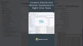 Right Click Tools Content Distribution Monitor Dashboard