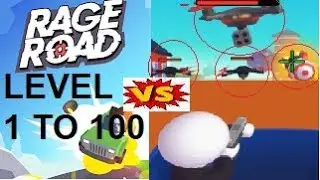 Rage Road Level 1 TO 100 Gameplay(GLOCK GUN)