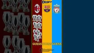 Arsenal vs Barcelona vs Liverpool All UEFA Super Cup Trophies Comparison