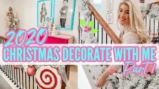CHRISTMAS DECORATE WITH ME PT 1 2020 | CHRISTMAS HOME DECOR IDEAS | CLEAN WITH ME | Love Meg 2.0
