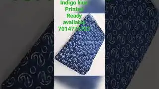 indigo blue printed fabrics ready available