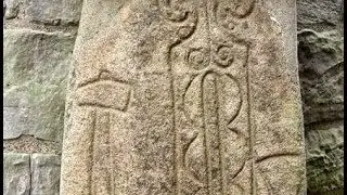 Winter Drive To Pictish Symbol Stone In Abernethy Perthshire Scotland