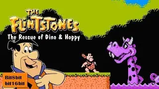 Flintstones, The Rescue of Dino & Hoppy.Nes.Letsplay.40 min.