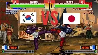 KOF 98 I Fightcade2 Replay Match | YeopMun Vs Tetsu111 | FT-10 