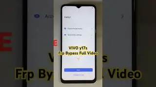 Vivo y17s frp bypass android 13 without pc