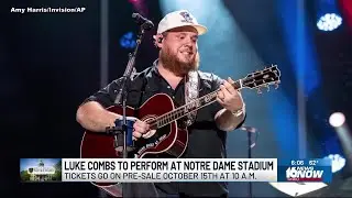 Country music star Luke Combs to perform at Notre Dame Stadium