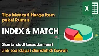 Cara mencari harga item dalam tabel otomatis dengan rumus index dan match di microsoft excel