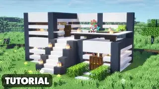 🏡 How to BUILD a SMALL and Easy MODERN HOUSE  | ⛏ Minecraft tutorial