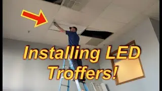 Installing New Adjustable LED Troffers!