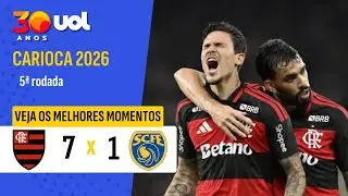 CARIOCA 2026: MELHORES MOMENTOS FLAMENGO 7 X 1 SAMPAIO CORR&Ecirc;A-RJ
