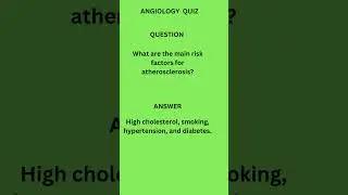 #shorts #medical #nursing #biology #shortsfeed #angiology MEDICAL NURSING - ANGIOLOGY  QUIZ - PART 8