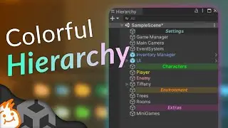 Unity Colorful Hierarchy using Free Package