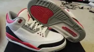 Authentic Jordan Fire red 3 from cheapreps!