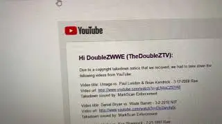 MarkScan Enforcement Gave My DoubleZWWE Channel A Strike?!