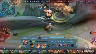 Funny Hilda Running Around at Enemy Base