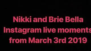 The Bella Twins Instagram live from March 3rd 2019