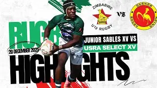 2025 Abu Dhabi World Schools Festival | Zimbabwe Junior Sables vs USRA Select XV 🏉🔥