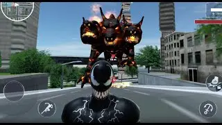 Venom Spider Vs Monster Dog - Flying Spider Hero City Crime Battle | Android GamePlay