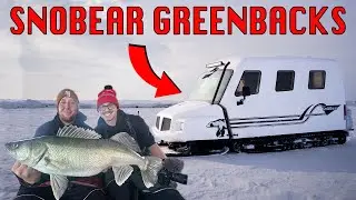 Ice Fishing Lake Winnipeg In The ULTIMATE Machine!
