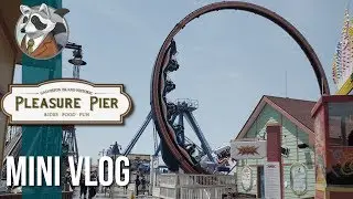 Iron Shark Eurofighter Coaster | Galveston Island Historic Pleasure Pier Vlog | July 2018