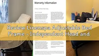 Review Linenspa Adjustable Bed Frame - Independent Head and Foot Incline - Powerful Quiet Motor - Ea
