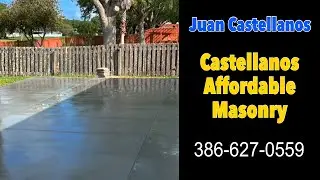 Castellanos Affordable Masonry Work on Our 31'x20' Patio