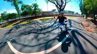 Surfskate Simulador de Surf na Pumptrack do Bom Retiro, em S&atilde;o Paulo.