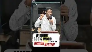Without God's Word you are discon/nected!!! Joseph David