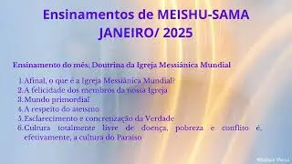 Áudio Ensinamentos de Meishu-Sama - Janeiro/ 2025