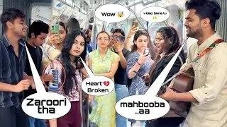 Zaroori tha X mahbooba Metro 🚇 Singing Reaction Video with crazy Public by @team_jhopdi_k