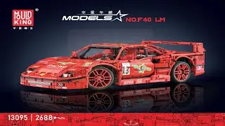 Mould King instructions | Mould King Car | 13095 | 1:10 Scale Ferrari F40
