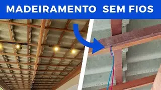 COMO ESCONDER OS CABOS NO MADERAMENTO DO TELHADO.