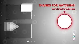 END SCREEN TEMPLATE OF YOUTUBE'S PACK || MR.LIONER MAN ||